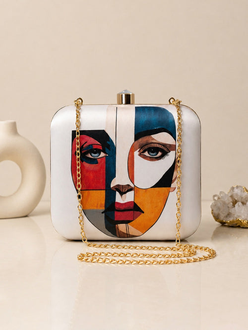 Envelora Abstract Muse Clutch Bag