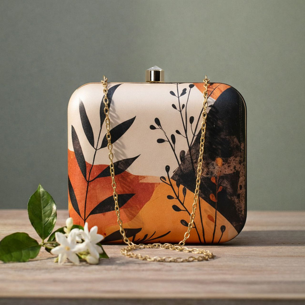 Botanical Elegance Clutch Bag